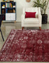 Riviera Elegance Collection Area Rug - Antibes (Burgundy)