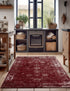 Riviera Elegance Collection Area Rug - Antibes (Burgundy)