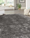 Riviera Elegance Collection Area Rug - Antibes (Dark Gray) Rectangle Dark Gray  lifestyle 5