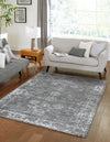 Riviera Elegance Collection Area Rug - Antibes (Dark Gray) Rectangle Dark Gray  lifestyle 22