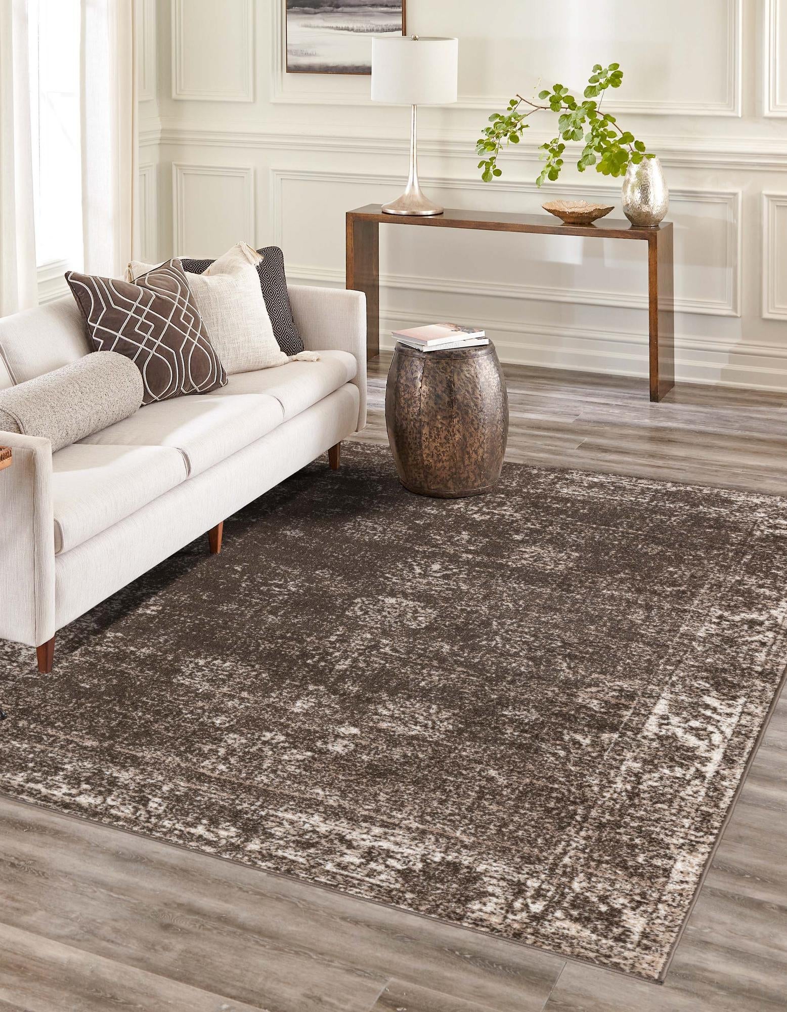 Riviera Elegance Collection Area Rug - Antibes (Brown)