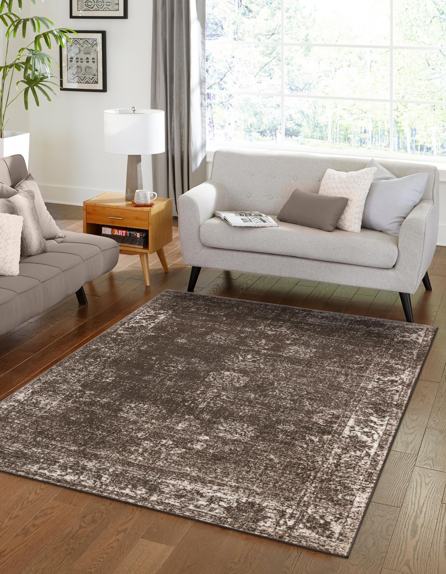 Riviera Elegance Collection Area Rug - Antibes (Brown)