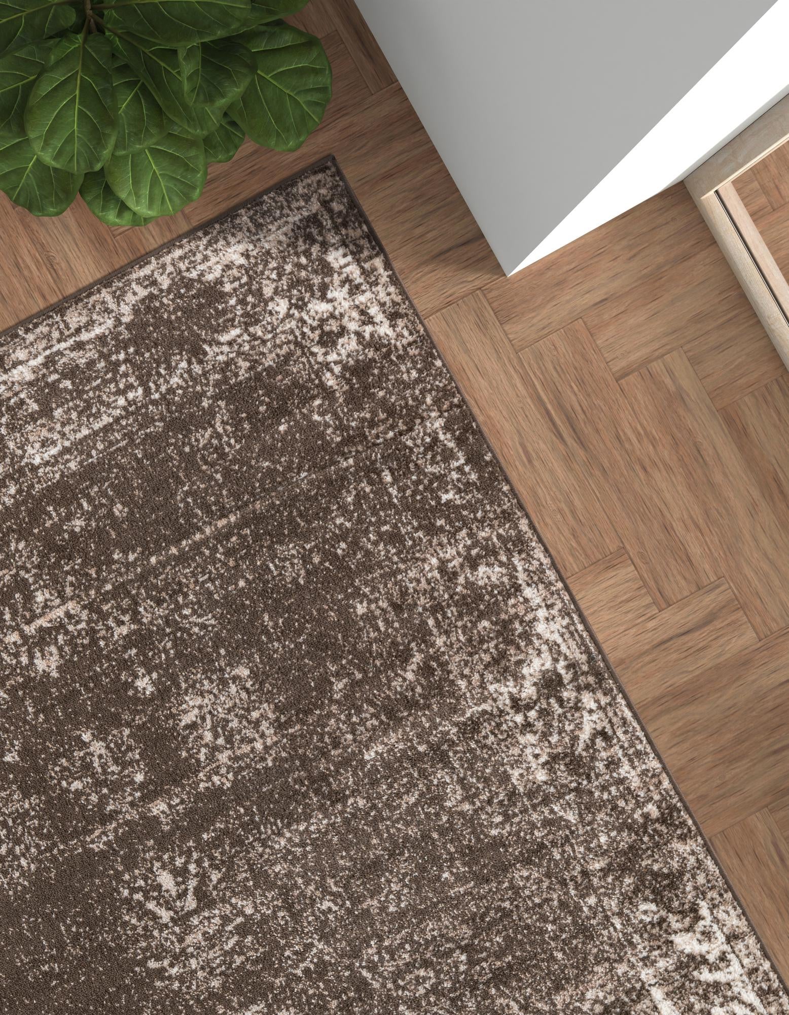 Riviera Elegance Collection Area Rug - Antibes (Brown)