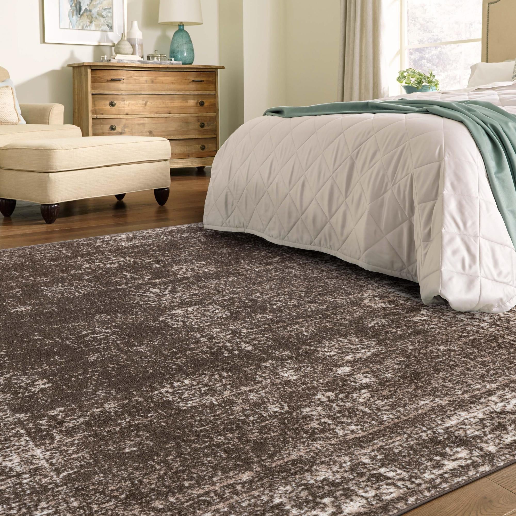 Riviera Elegance Collection Area Rug - Antibes (Brown)