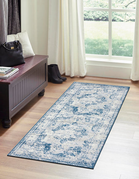 Riviera Elegance Collection Area Rug -  Menton (Blue)