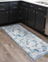 Riviera Elegance Collection Area Rug -  Menton (Blue)