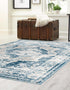 Riviera Elegance Collection Area Rug -  Menton (Blue)