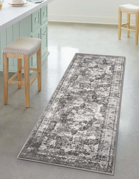 Riviera Elegance Collection Area Rug -  Menton (Gray)