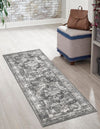 Riviera Elegance Collection Area Rug -  Menton (Gray) Runner Gray  lifestyle 18