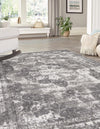 Riviera Elegance Collection Area Rug -  Menton (Gray) Rectangle Gray  lifestyle 4