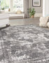 Riviera Elegance Collection Area Rug -  Menton (Gray)