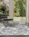 Riviera Elegance Collection Area Rug -  Menton (Gray) Rectangle Gray  lifestyle 16