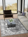 Riviera Elegance Collection Area Rug -  Menton (Gray) Rectangle Gray  lifestyle 18