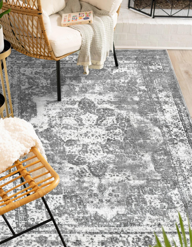 Riviera Elegance Collection Area Rug -  Menton (Gray) Rectangle Gray  lifestyle 20