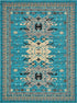 Tabriz Tapestries Collection Area Rug - Azerbaijan (Turquoise)