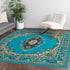 Tabriz Tapestry Collection Area Rug - Azerbaijan (Turquoise)