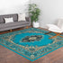 Tabriz Tapestry Collection Area Rug - Azerbaijan (Turquoise)