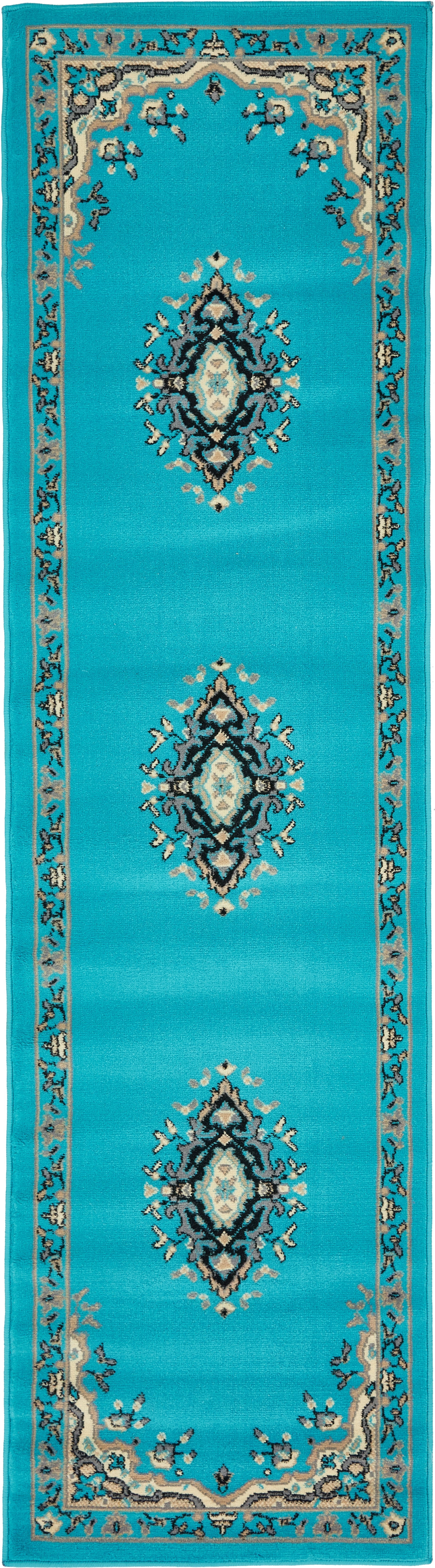 Tabriz Tapestry Collection Area Rug - Azerbaijan (Turquoise)