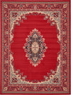 Tabriz Tapestry Collection Area Rug - Azerbaijan (Red) Rectangle Red Main