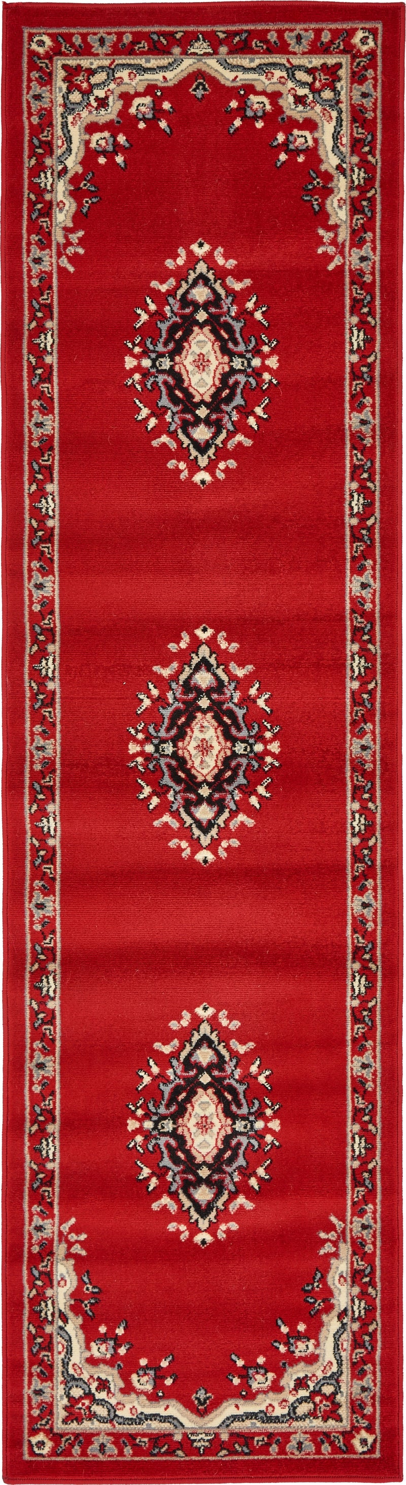 Tabriz Tapestry Collection Area Rug - Azerbaijan (Red) Runner Red  lifestyle 4