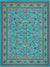 Isfahan Elegance Collection Area Rug - Naghsh-e Jahan (Turquoise) Rectangle Turquoise Main