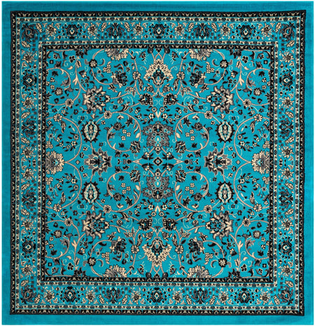 Isfahan Elegance Collection Area Rug - Naghsh-e Jahan (Turquoise)