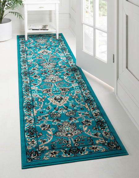 Isfahan Elegance Collection Area Rug - Naghsh-e Jahan (Turquoise)