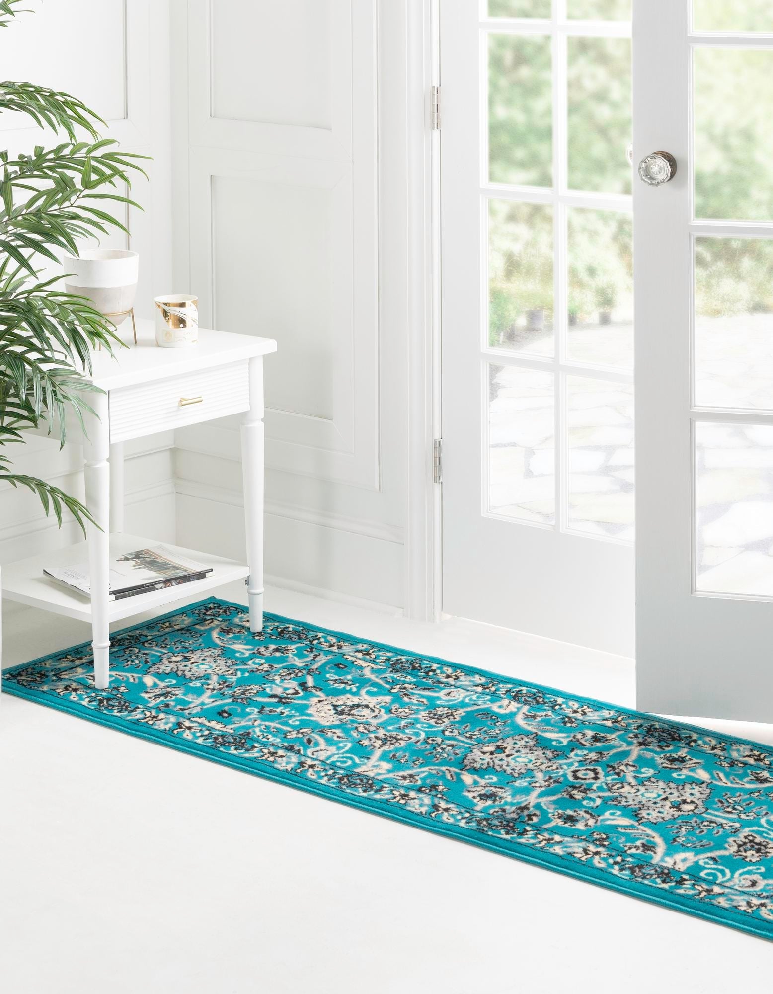 Isfahan Elegance Collection Area Rug - Naghsh-e Jahan (Turquoise)