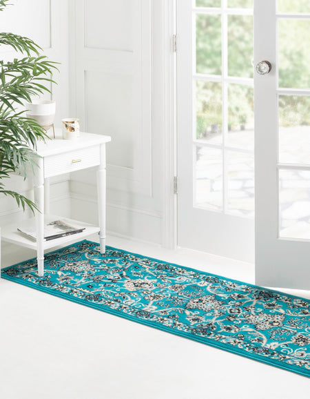 Isfahan Elegance Collection Area Rug - Naghsh-e Jahan (Turquoise)