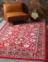 Isfahan Elegance Collection Area Rug - Naghsh-e Jahan (Red)