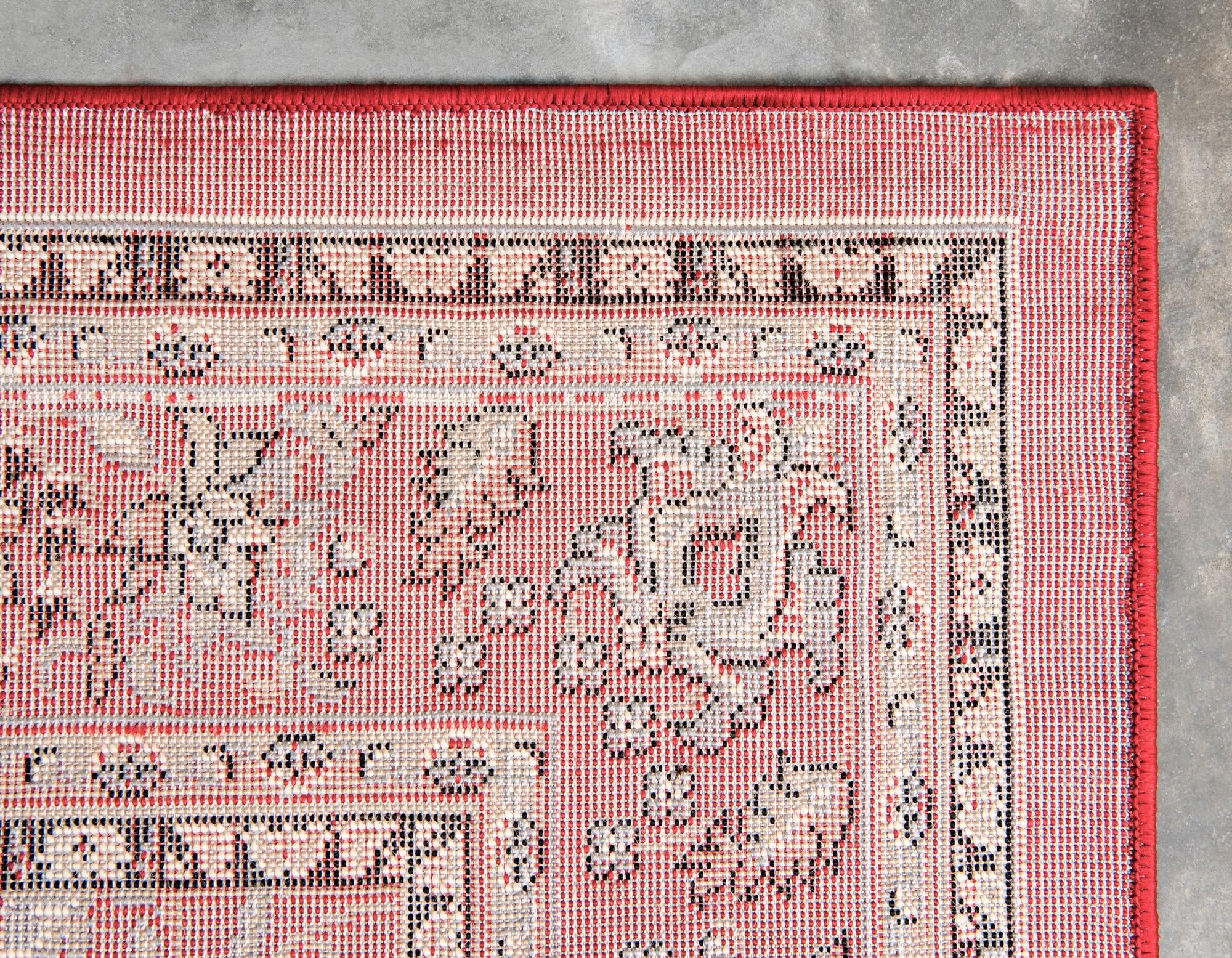 Isfahan Elegance Collection Area Rug - Naghsh-e Jahan (Red)