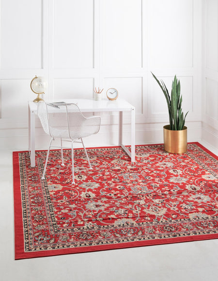 Isfahan Elegance Collection Area Rug - Naghsh-e Jahan (Red)