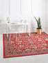 Isfahan Elegance Collection Area Rug - Naghsh-e Jahan (Red)