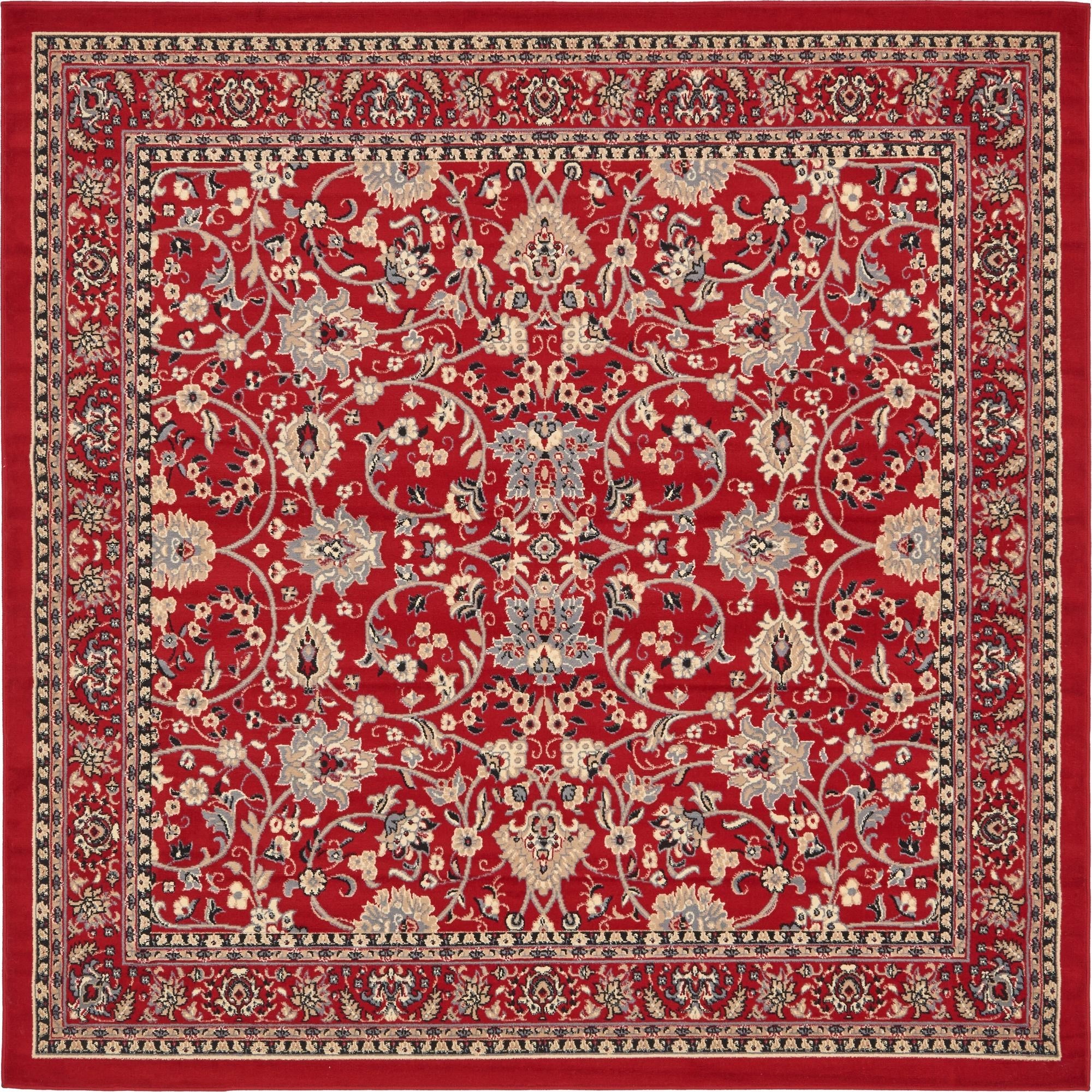 Isfahan Elegance Collection Area Rug - Naghsh-e Jahan (Red)