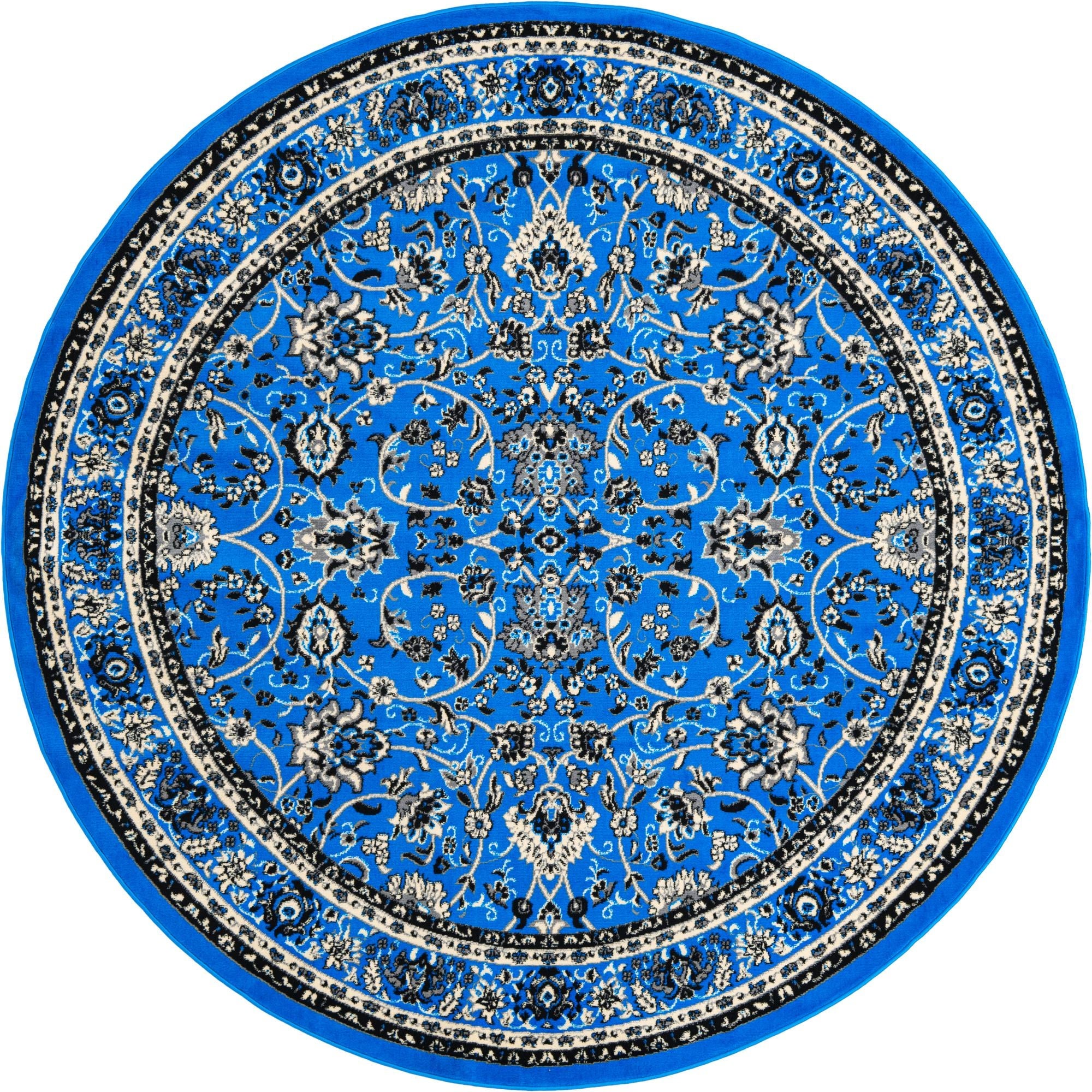 Isfahan Elegance Collection Area Rug - Naghsh-e Jahan (Dark Blue)