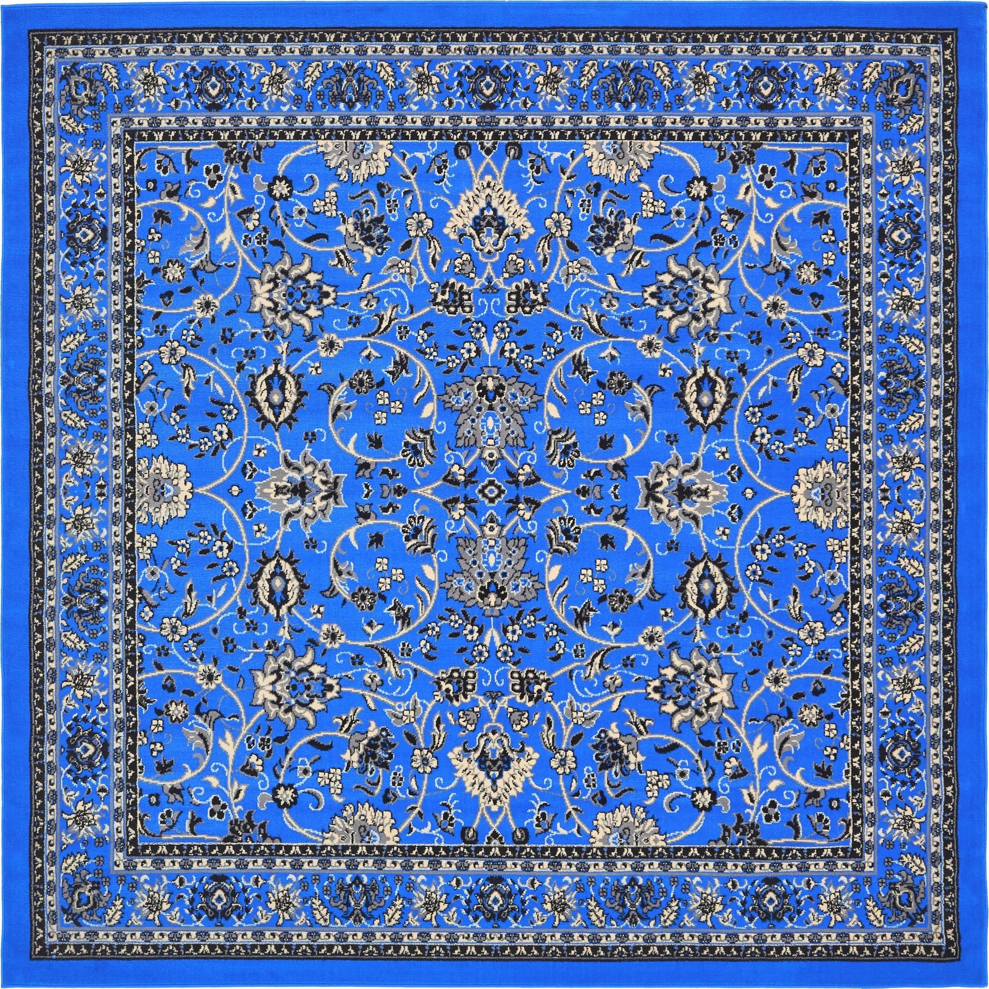 Isfahan Elegance Collection Area Rug - Naghsh-e Jahan (Dark Blue)