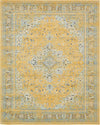 Antique Tapestry Collection Area Rug -  Sandringham Rectangle Yellow Main