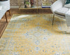 Antique Tapestry Collection Area Rug -  Sandringham Rectangle Yellow  lifestyle 4