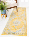 Antique Tapestry Collection Area Rug -  Sandringham Runner Yellow  lifestyle 7