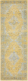 Antique Tapestry Collection Area Rug -  Sandringham Runner Yellow  lifestyle 5