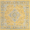 Antique Tapestry Collection Area Rug -  Sandringham Square Yellow  lifestyle 6