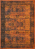 Ankara Elegance Collection Area Rug -  Ephesus (Terracotta and Black)