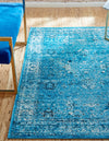 Ankara Elegance Collection Area Rug -  Ephesus (Blue) Rectangle Blue  lifestyle 4