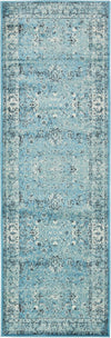 Ankara Elegance Collection Area Rug -  Ephesus (Blue) Runner Blue  lifestyle 11