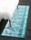 Ankara Elegance Collection Area Rug -  Ephesus (Blue) Runner Blue  lifestyle 13