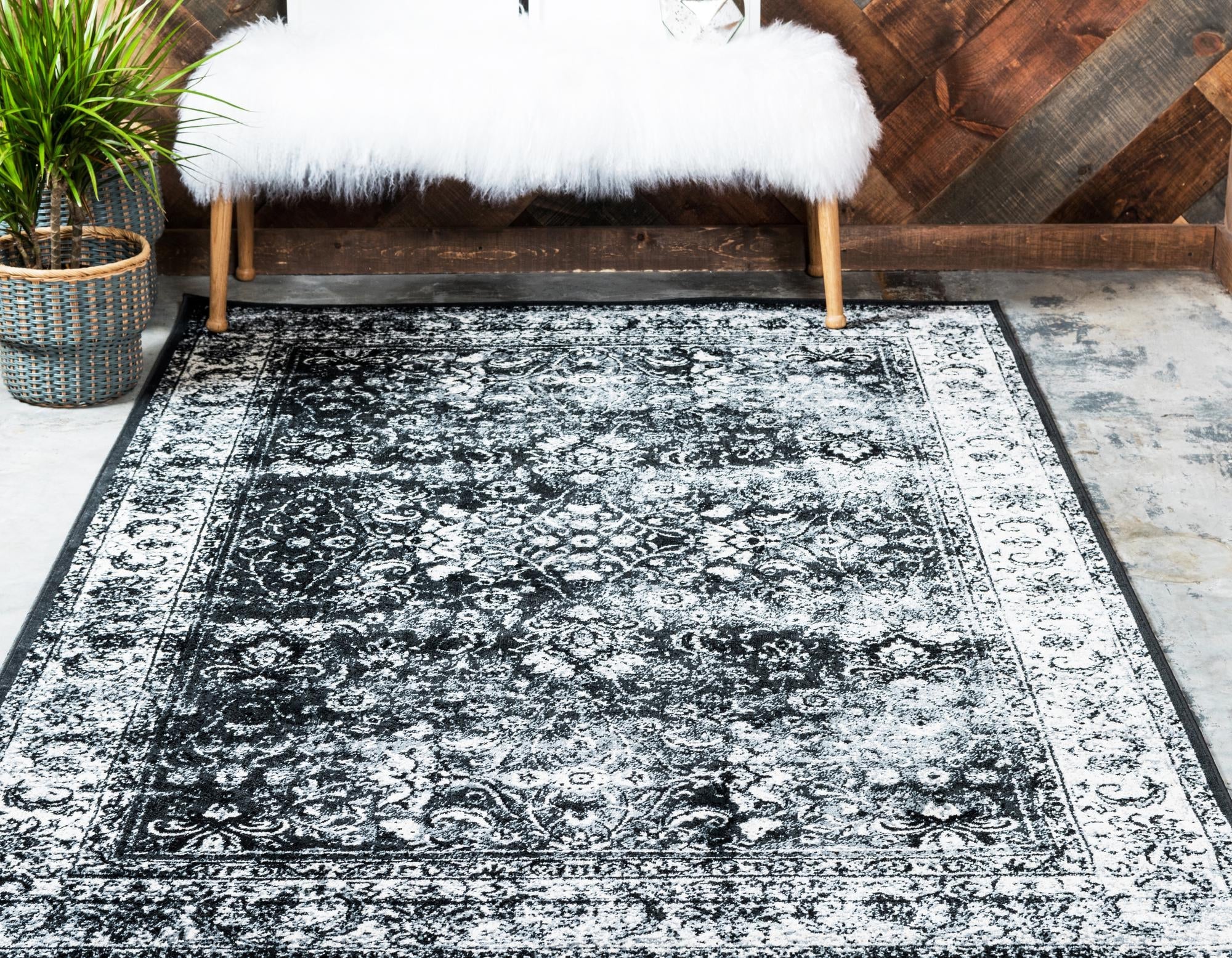 Ankara Elegance Collection Area Rug -  Ephesus (Light Gray)