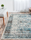 Ankara Elegance Collection Area Rug -  Ephesus (Blue) Rectangle Blue  lifestyle 7