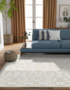 Andes Summit Collection Area Rug -  Chimborazo Square Snow White  lifestyle 17