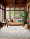 Andes Summit Collection Area Rug -  Chimborazo Square Snow White  lifestyle 57