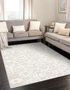 Andes Summit Collection Area Rug -  Chimborazo Rectangle White Brown  lifestyle 3